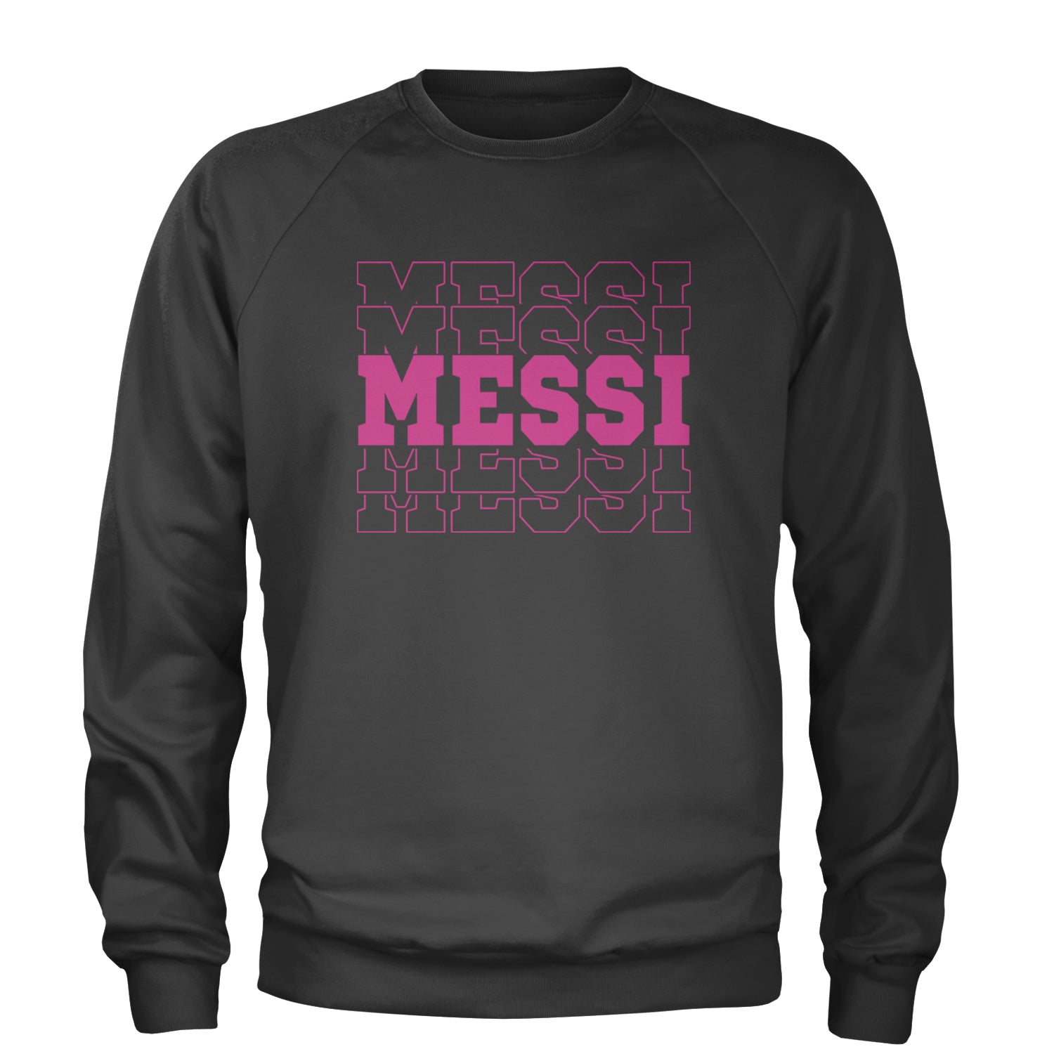 Messi Miami Futbol Adult Crewneck Sweatshirt Black