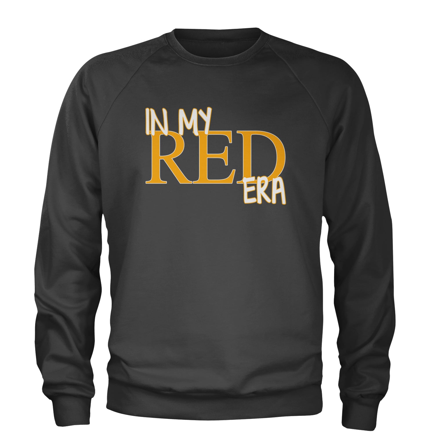 In My Red Era Kansas City Adult Crewneck Sweatshirt Charcoal Grey