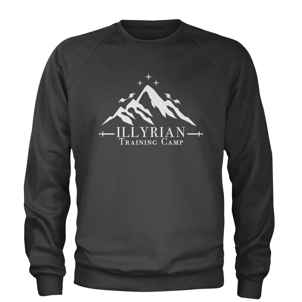 Illyrian Training Camp Night Court Adult Crewneck Sweatshirt Charcoal Grey