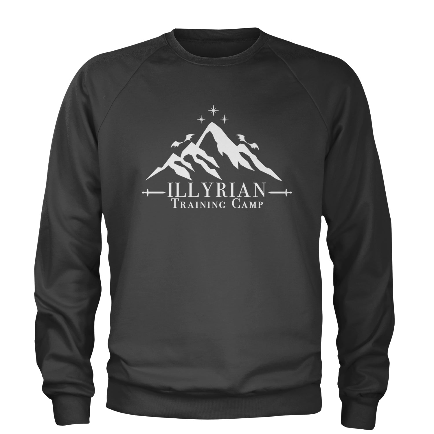 Illyrian Training Camp Night Court Adult Crewneck Sweatshirt Black