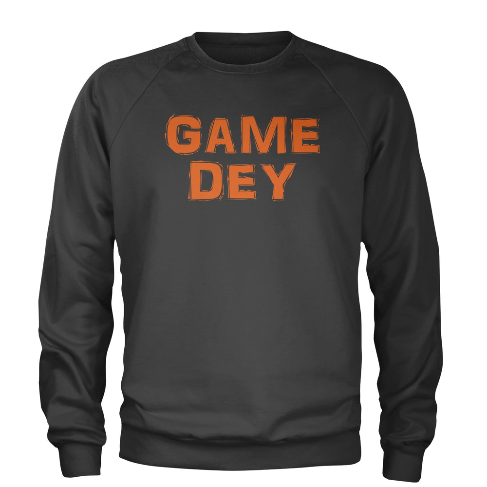 Game Dey Cincinnati Football Adult Crewneck Sweatshirt Charcoal Grey