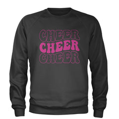 Cheer Cheer Cheer Adult Crewneck Sweatshirt Charcoal Grey