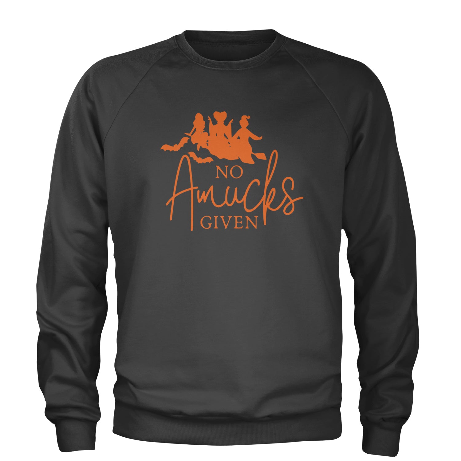 No Amucks Given Hocus Pocus Adult Crewneck Sweatshirt Black