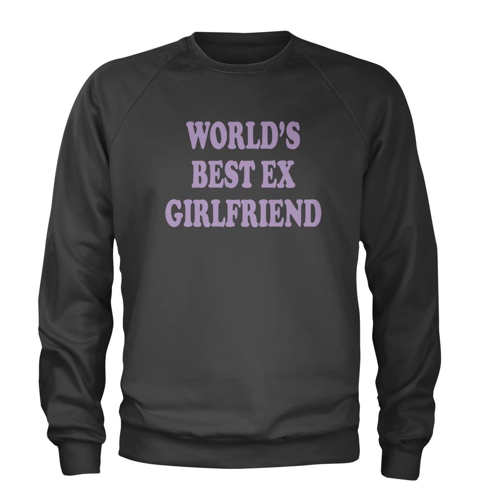 World's Best Ex Girlfriend Y2K Revenge Adult Crewneck Sweatshirt Charcoal Grey