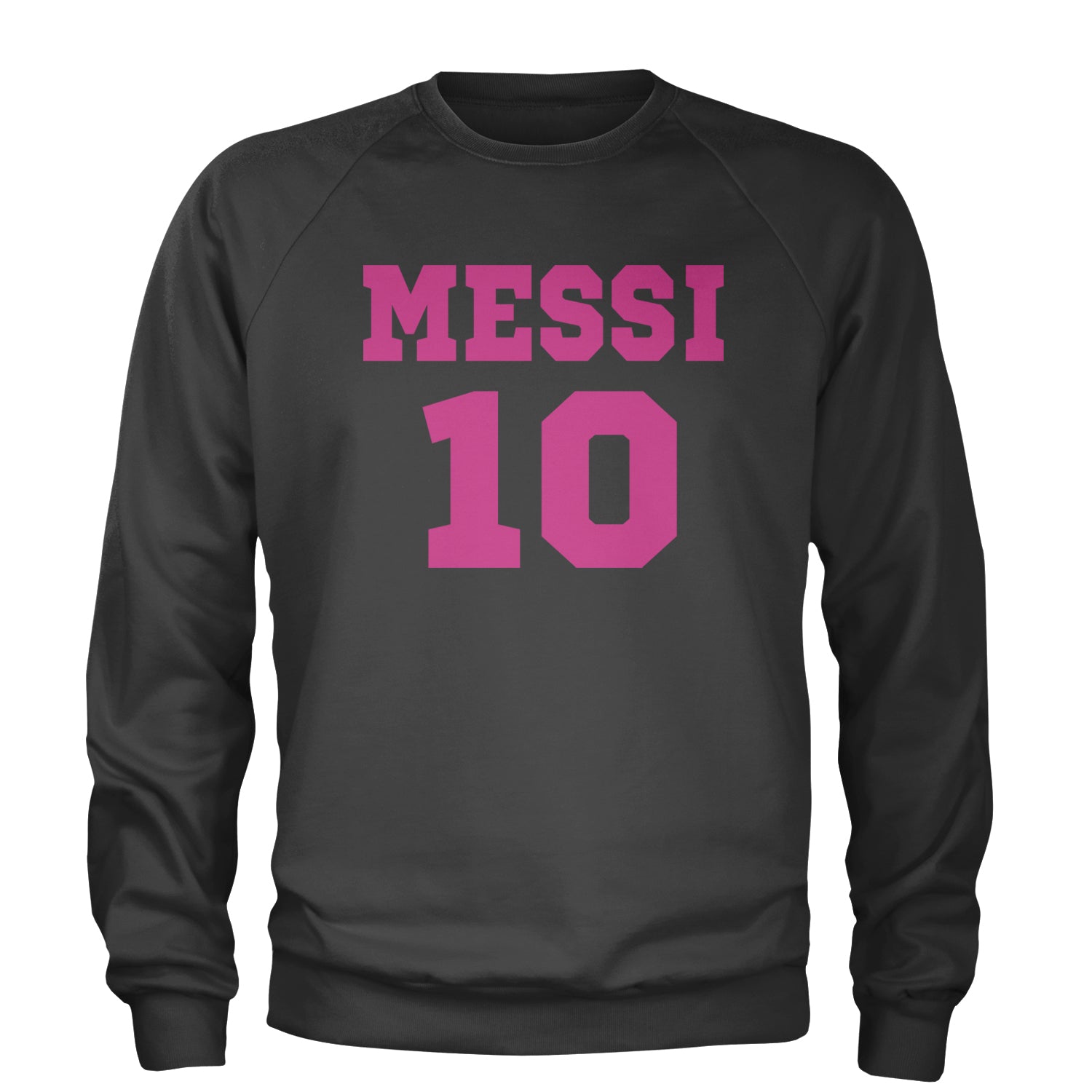 Messi World Soccer Futbol Messiami Adult Crewneck Sweatshirt Black