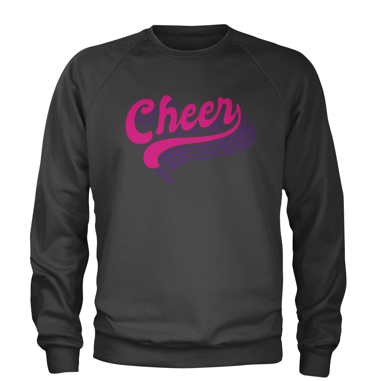 Cheer Pride Adult Crewneck Sweatshirt Charcoal Grey