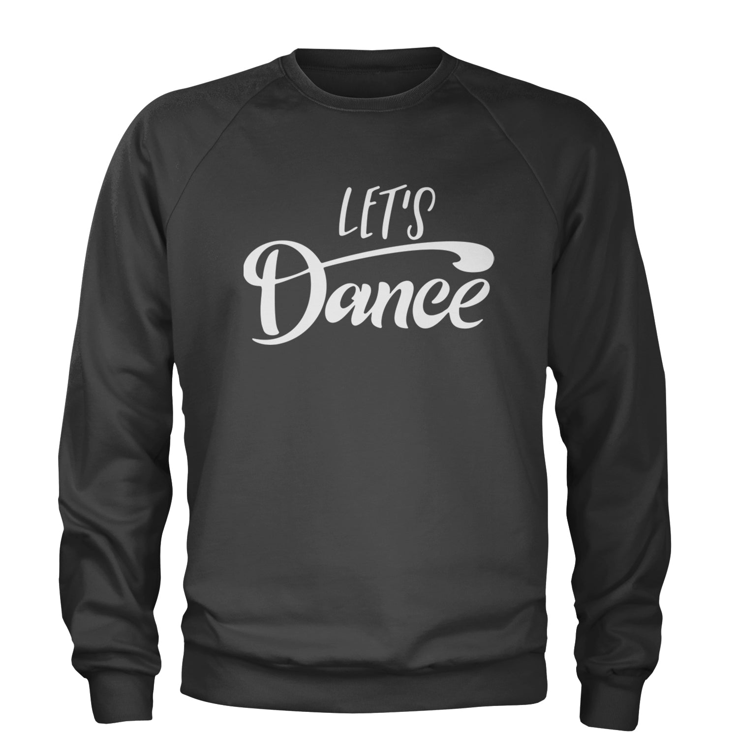 Let's Dance Adult Crewneck Sweatshirt Black