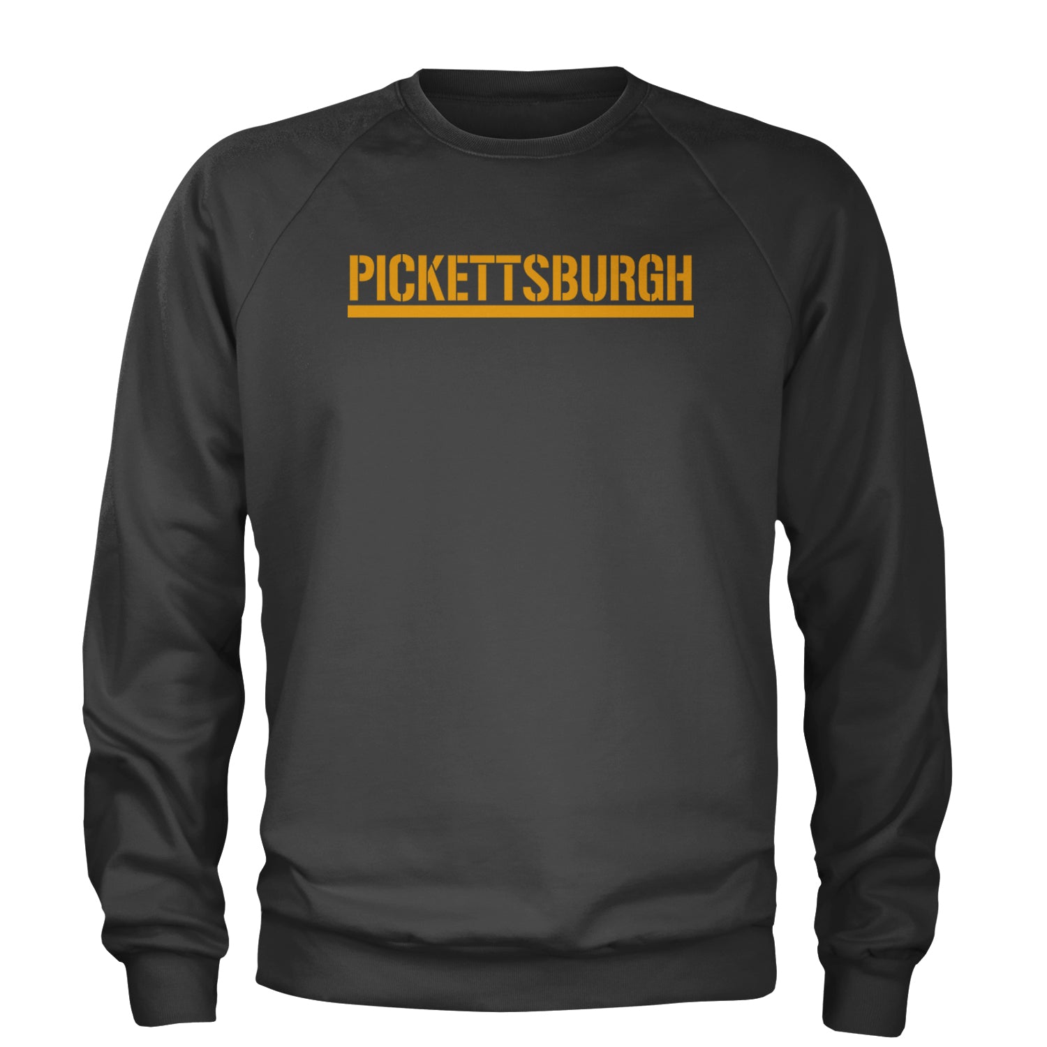 Pickettsburgh Pittsburgh Football Adult Crewneck Sweatshirt Charcoal Grey