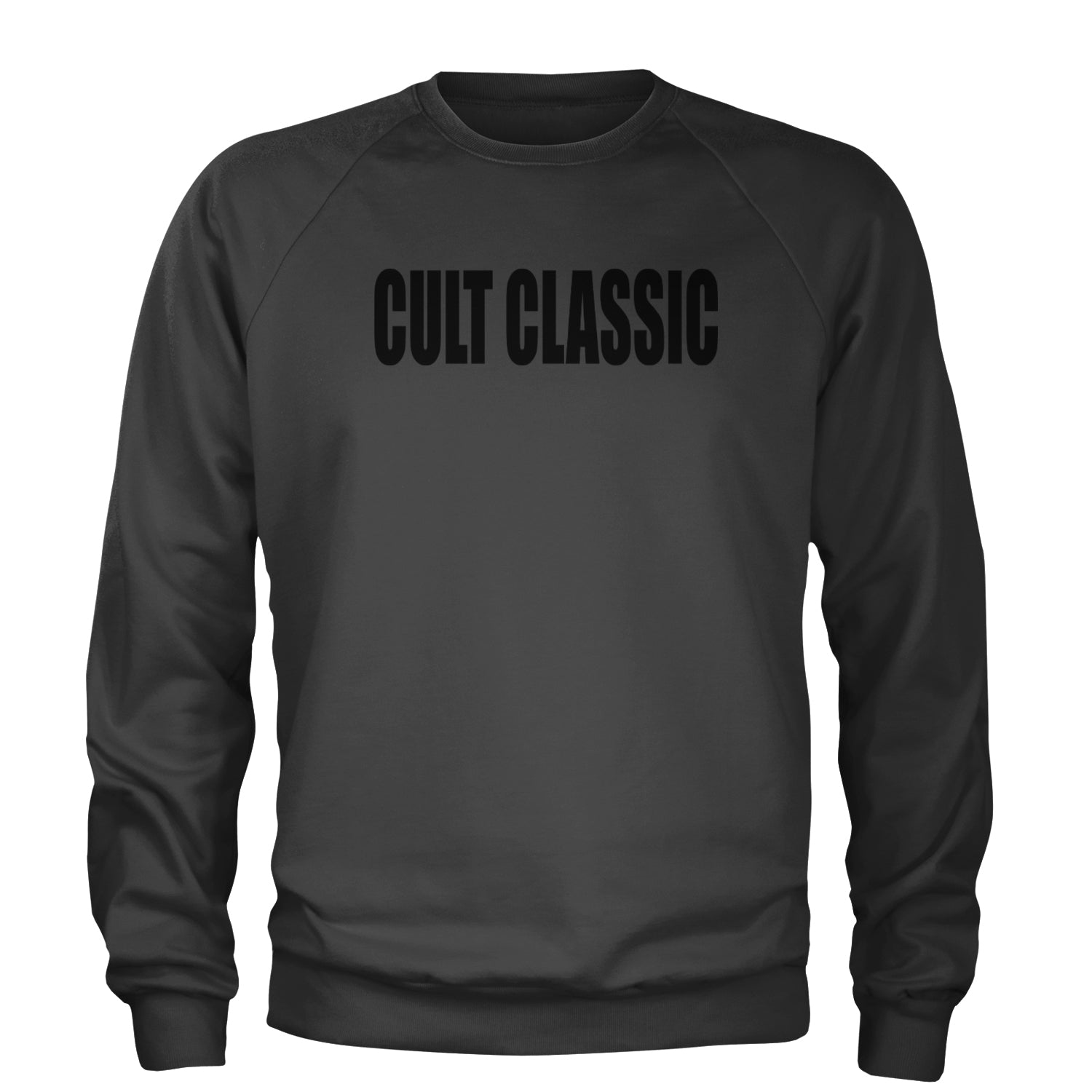 Cult Classic Pop Music Club Adult Crewneck Sweatshirt Charcoal Grey