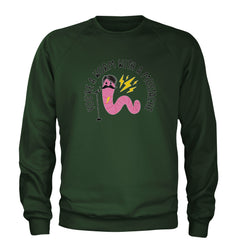 You're A Worm With A Mustache Tom Scandoval Adult Crewneck Sweatshirt Forest Green