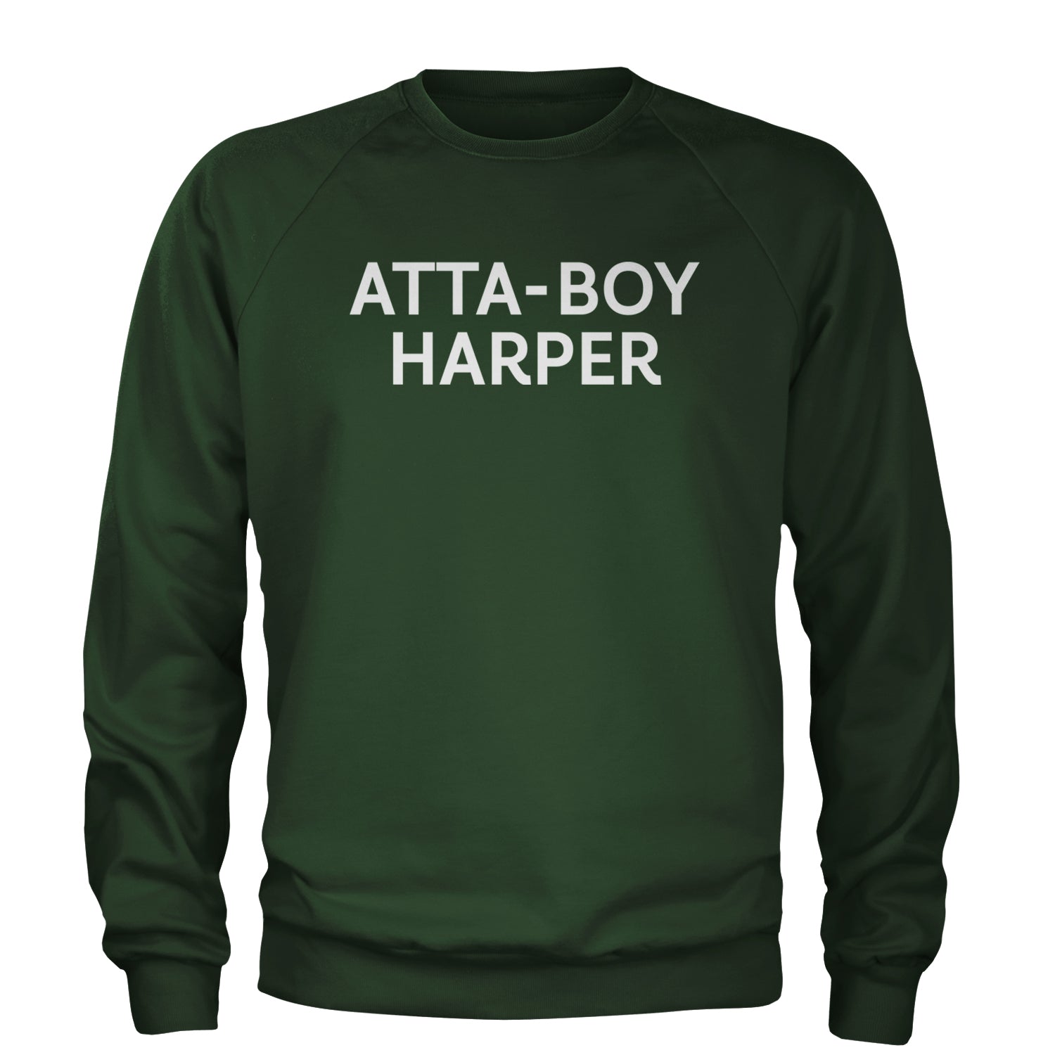 Atta-Boy Harper Philadelphia Adult Crewneck Sweatshirt Forest Green