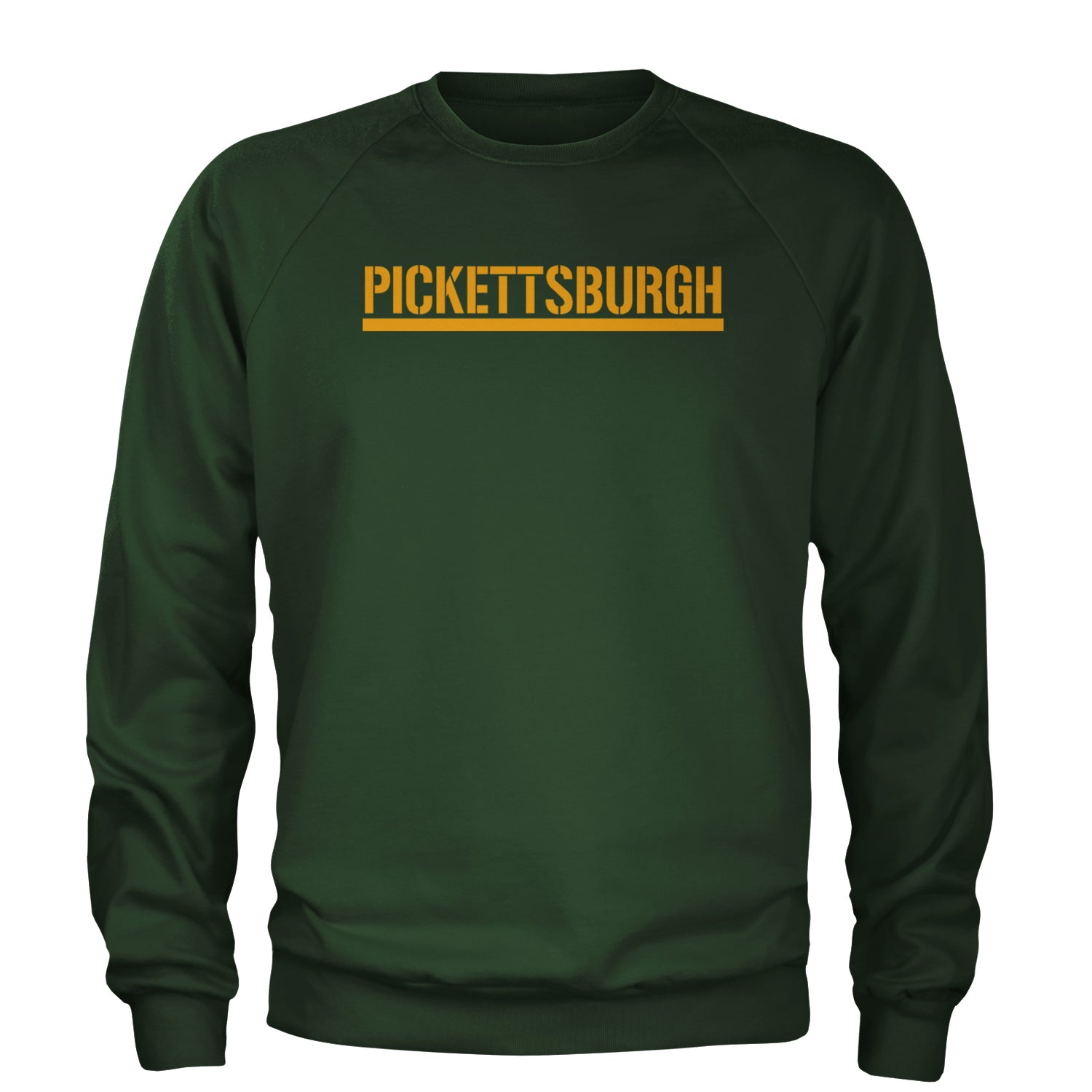 Pickettsburgh Pittsburgh Football Adult Crewneck Sweatshirt Forest Green