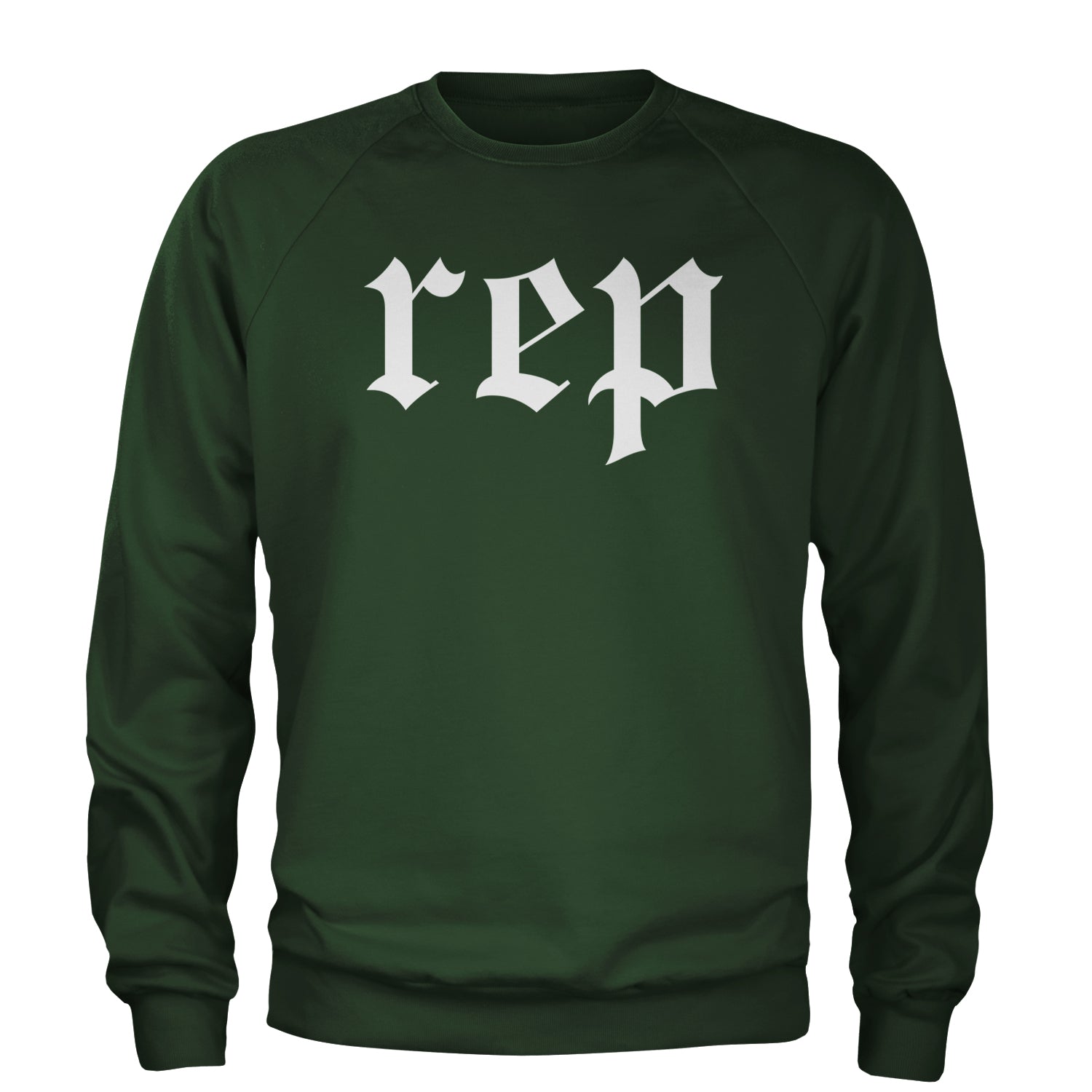 REP Reputation Eras Music Lover Gift Fan Favorite Adult Crewneck Sweatshirt Forest Green