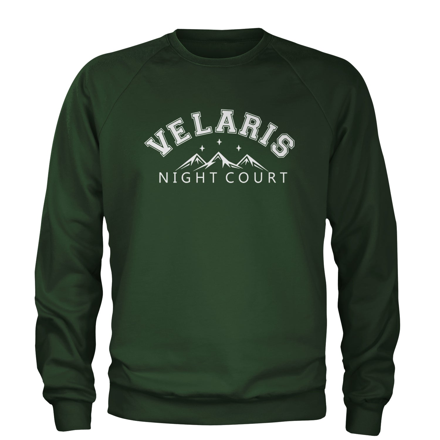 Velaris Night Court Squad Starfall Adult Crewneck Sweatshirt Forest Green