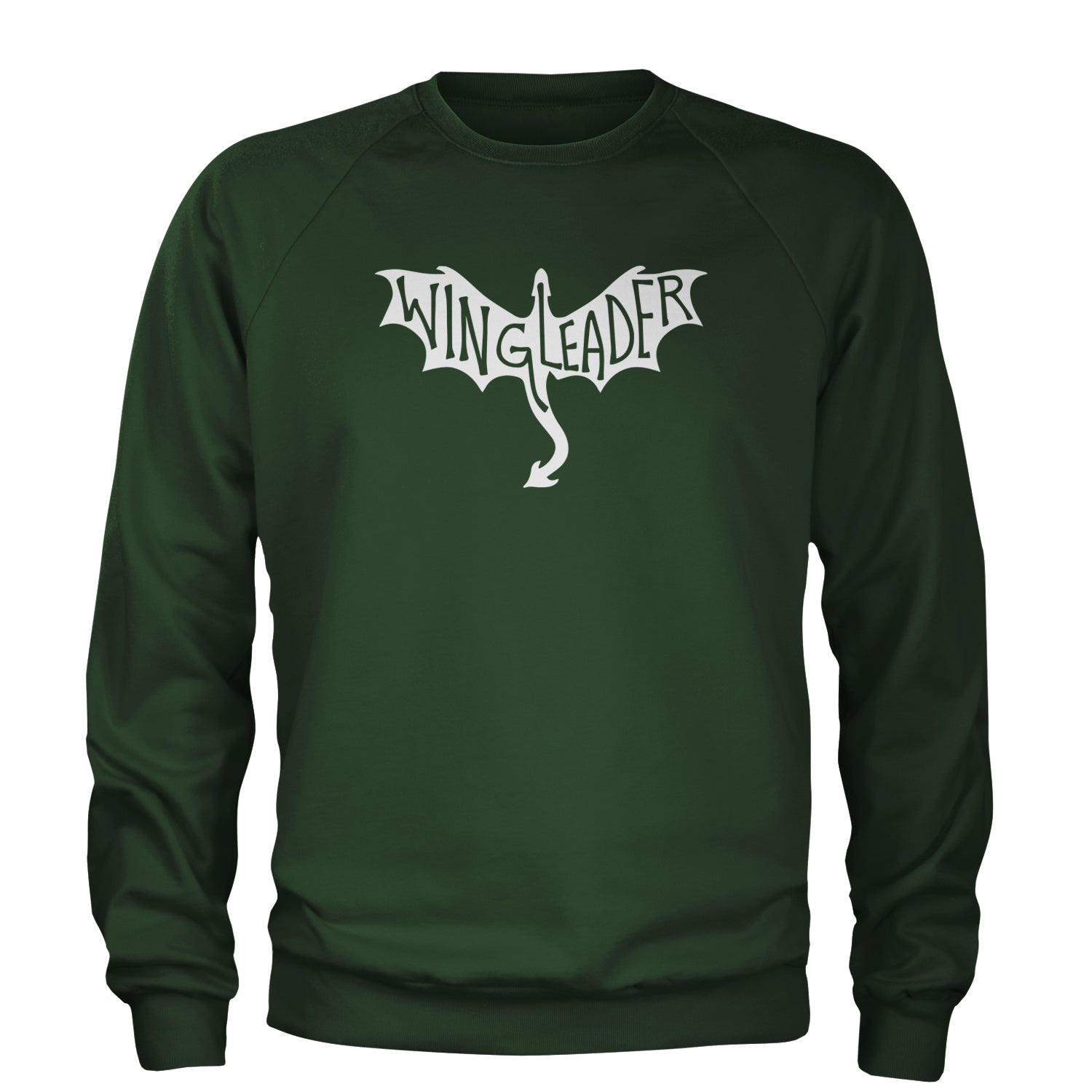 Wingleader Basgiath War College Adult Crewneck Sweatshirt Forest Green