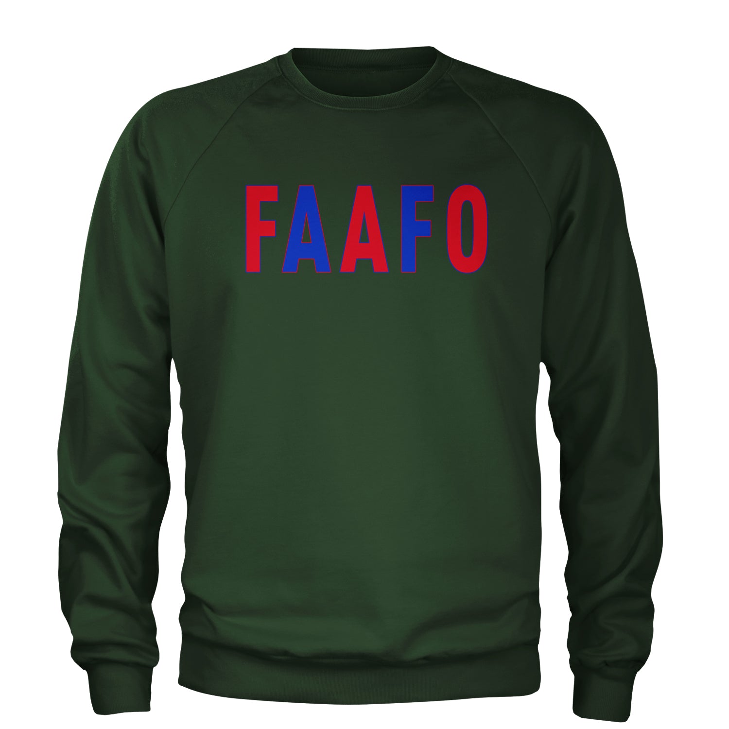 FAAFO Olympic Team USA Shirt Adult Crewneck Sweatshirt Forest Green