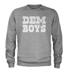 Dem Boys Dallas Football Adult Crewneck Sweatshirt Heather Grey
