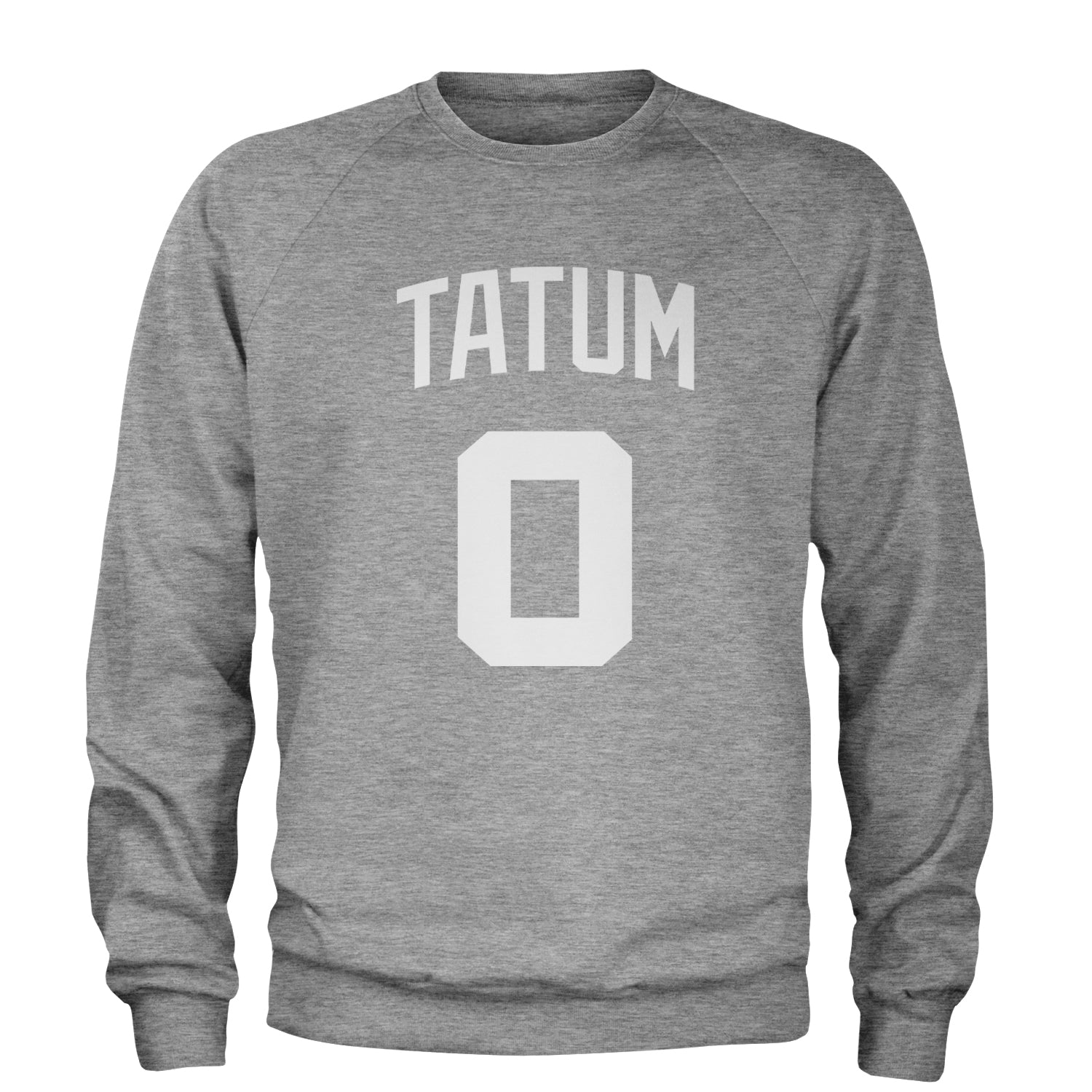 Tatum #0 Boston Basketball Adult Crewneck Sweatshirt Heather Grey