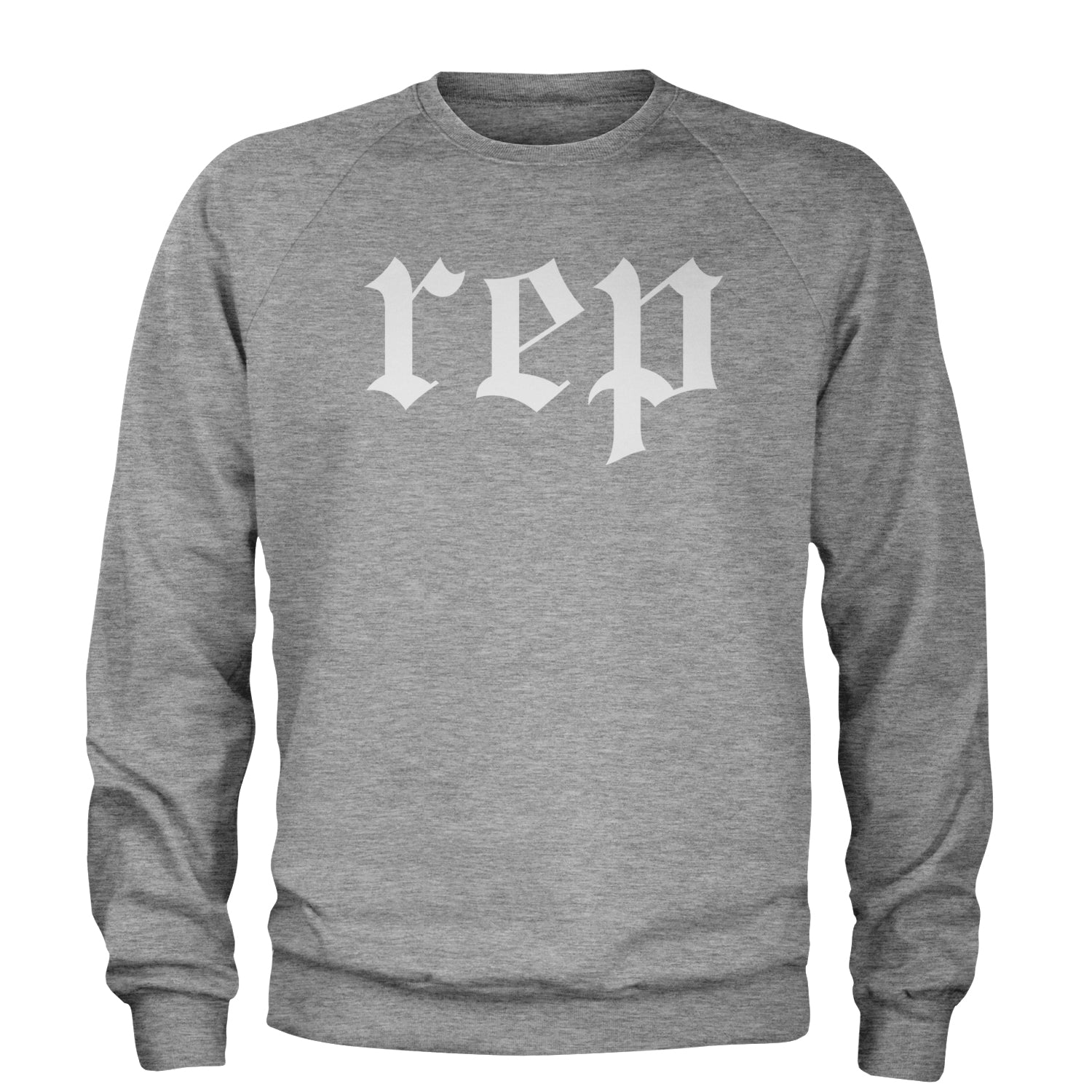 REP Reputation Eras Music Lover Gift Fan Favorite Adult Crewneck Sweatshirt Heather Grey