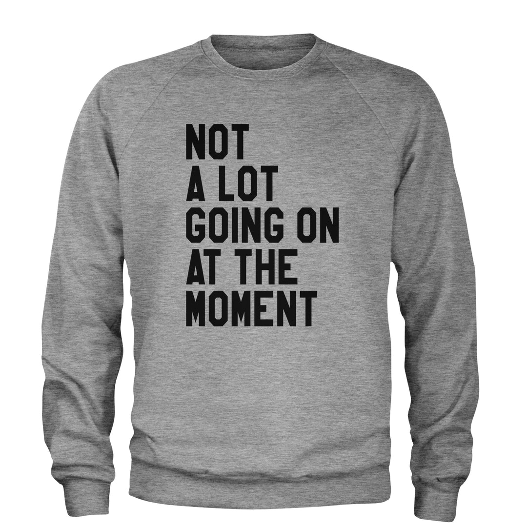 NOT A Lot Going On At The Moment Feeling 22 TTPD Adult Crewneck Sweatshirt Heather Grey