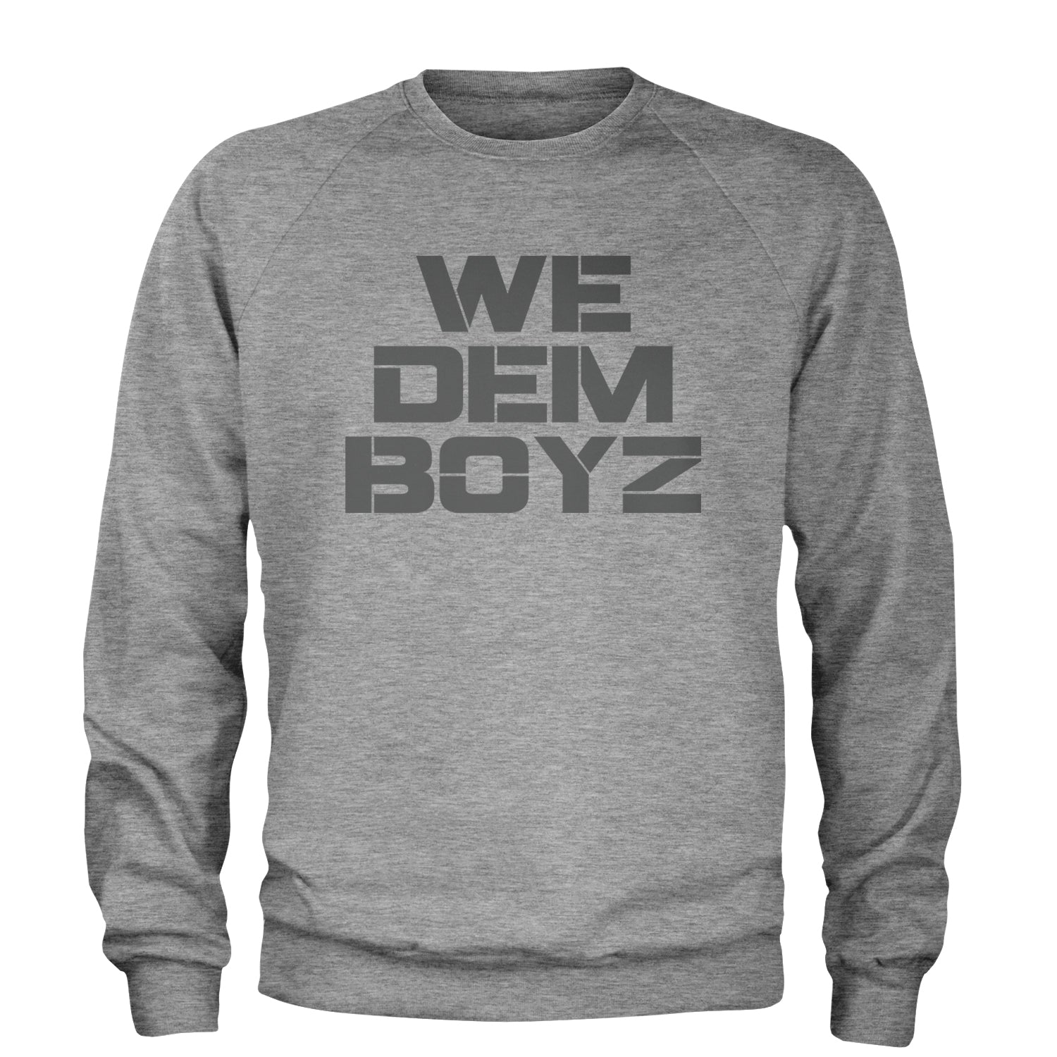 WE Dem Boys Dallas  Adult Crewneck Sweatshirt Heather Grey