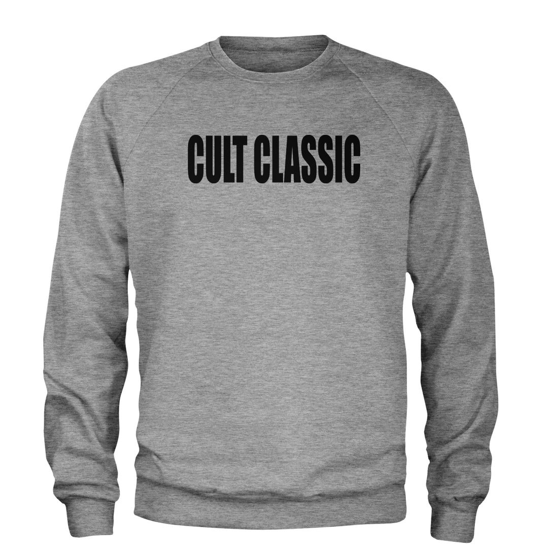 Cult Classic Pop Music Club Adult Crewneck Sweatshirt Heather Grey