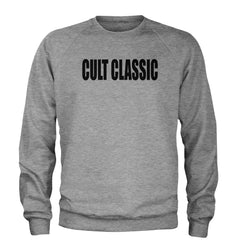 Cult Classic Pop Music Club Adult Crewneck Sweatshirt Heather Grey