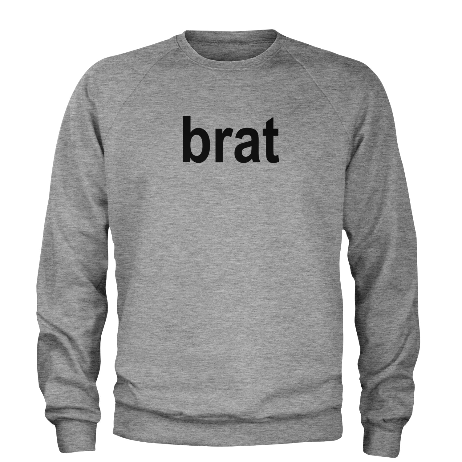 Brat Lime Green I'm So Julia Adult Crewneck Sweatshirt Heather Grey