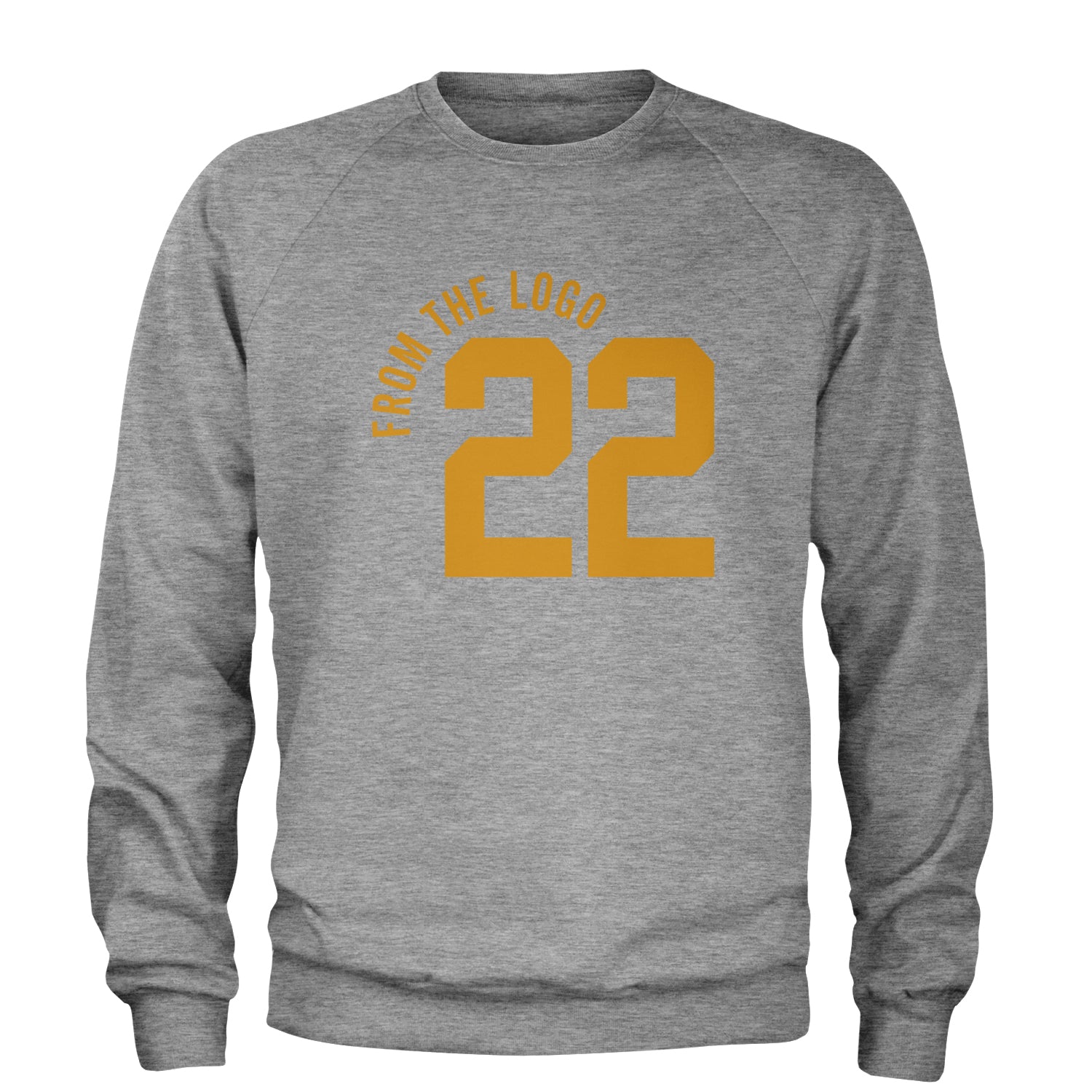 From The Logo #22 Basketball Adult Crewneck Sweatshirt Heather Grey