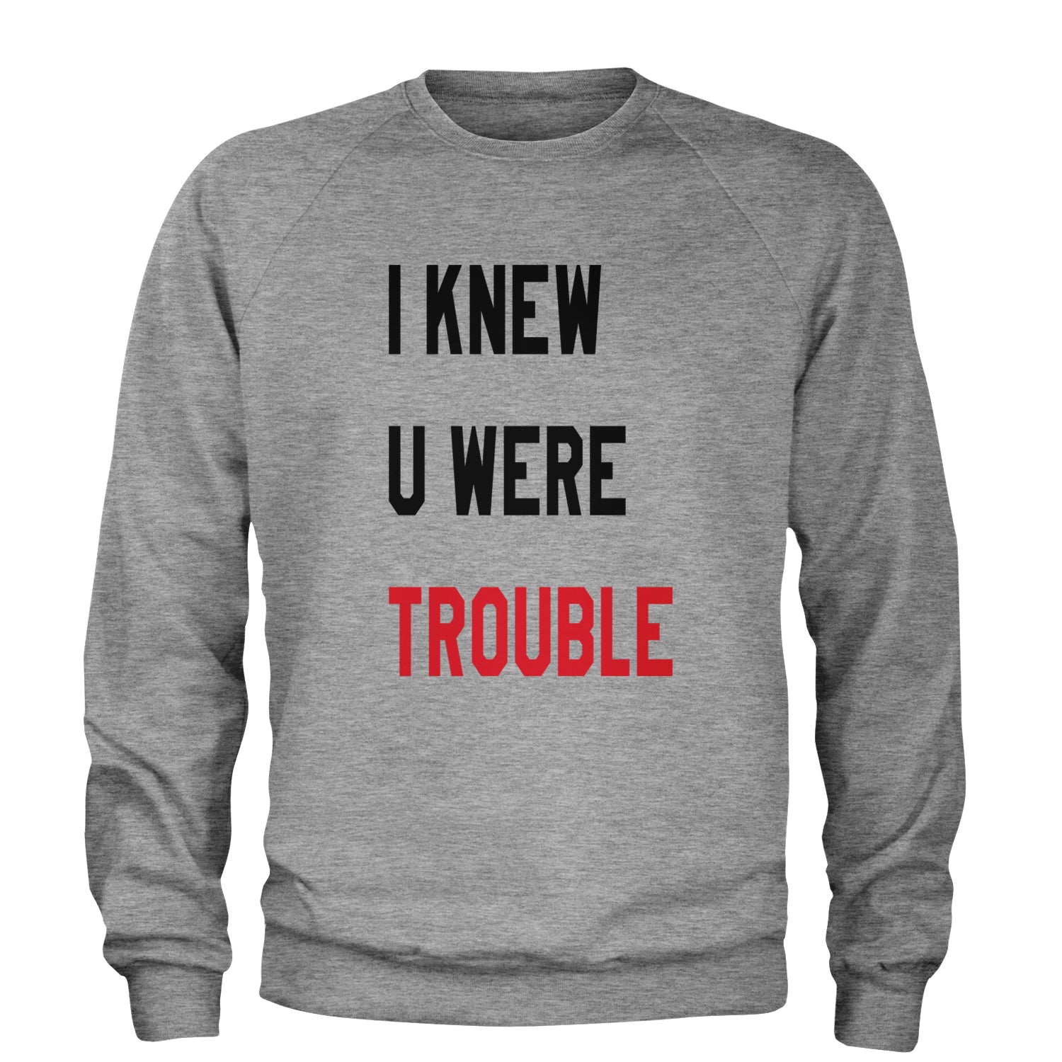 I Knew You Were Trouble New TTPD Era Adult Crewneck Sweatshirt White