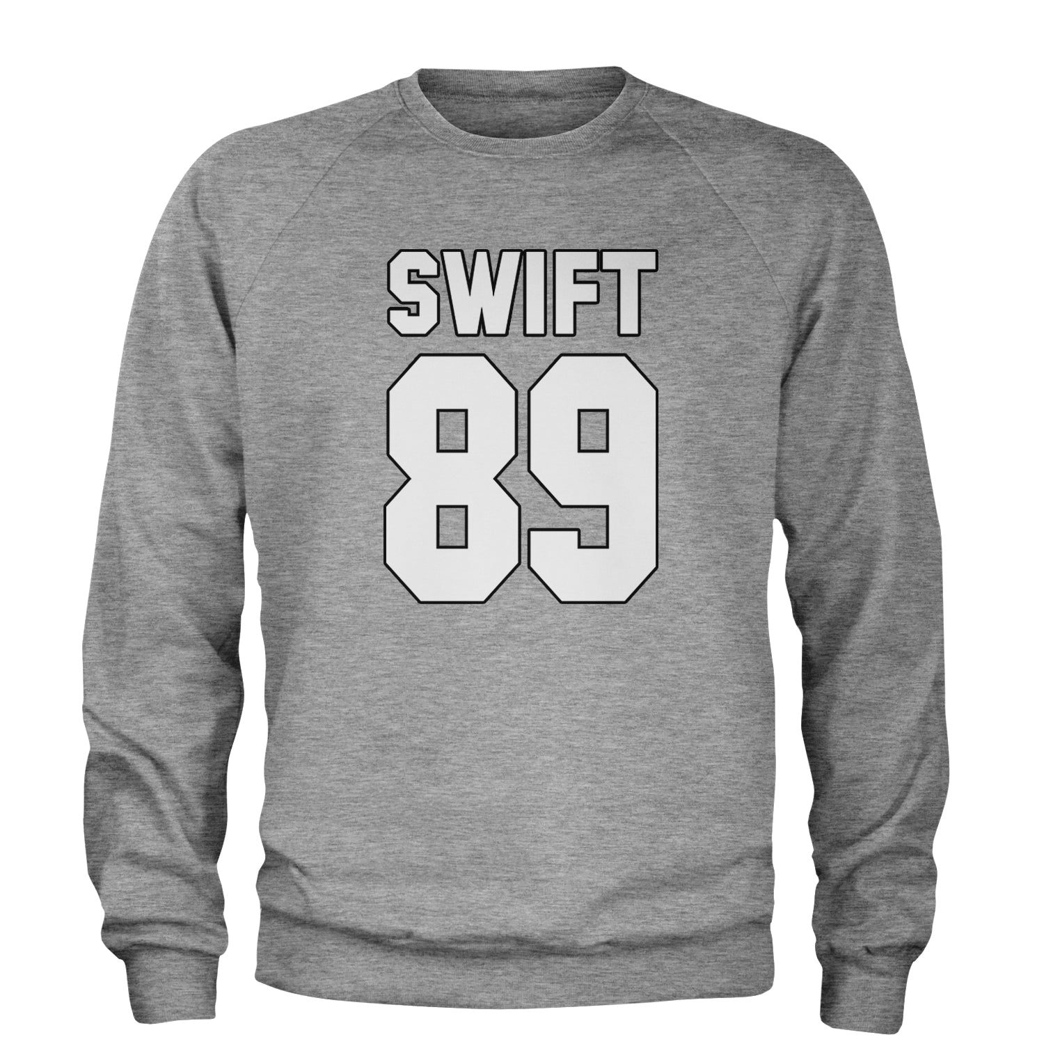 Swift 89 Birth Year Music Fan Era Poets Department Lover Adult Crewneck Sweatshirt Heather Grey