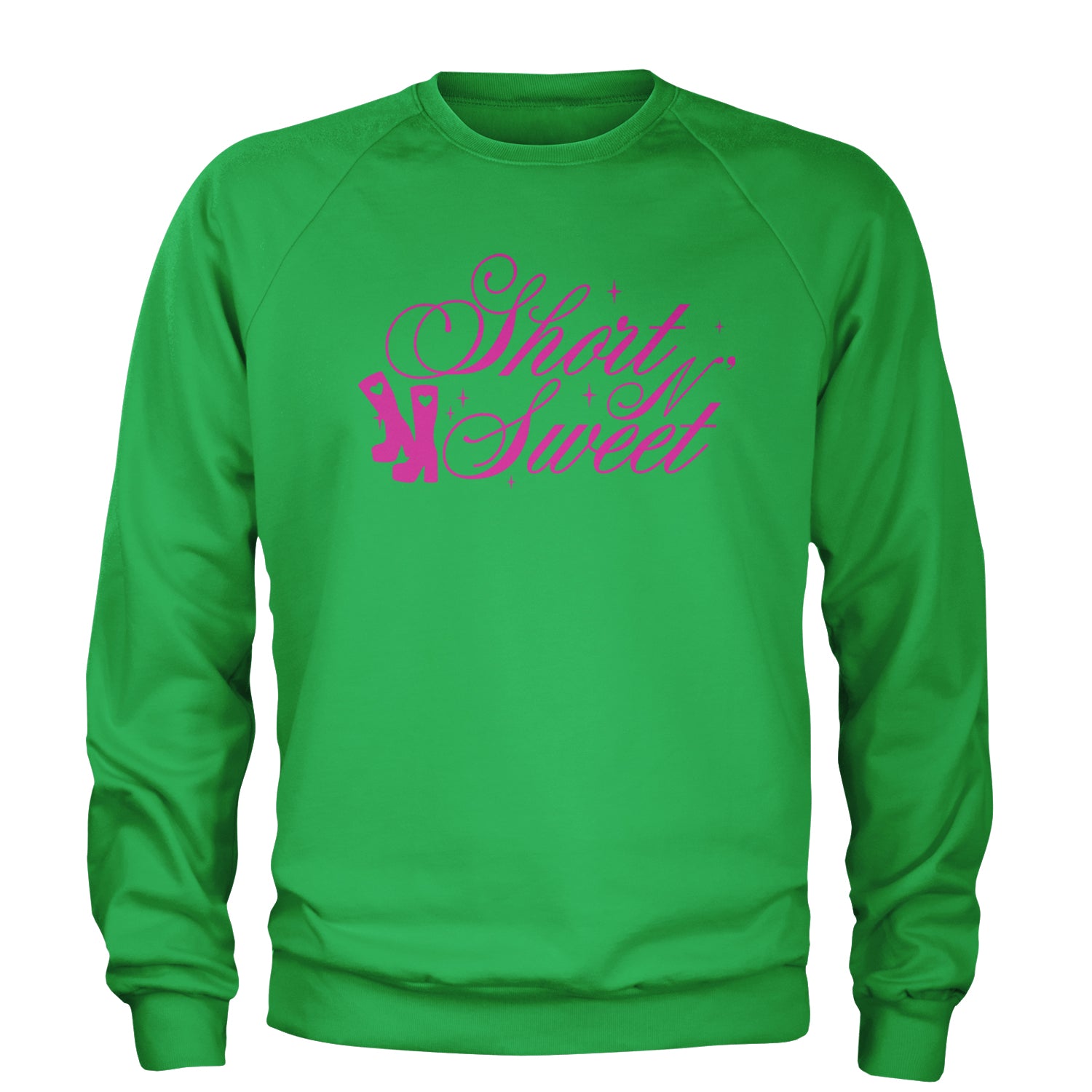 Boots Short N' Sweet Adult Crewneck Sweatshirt Kelly Green