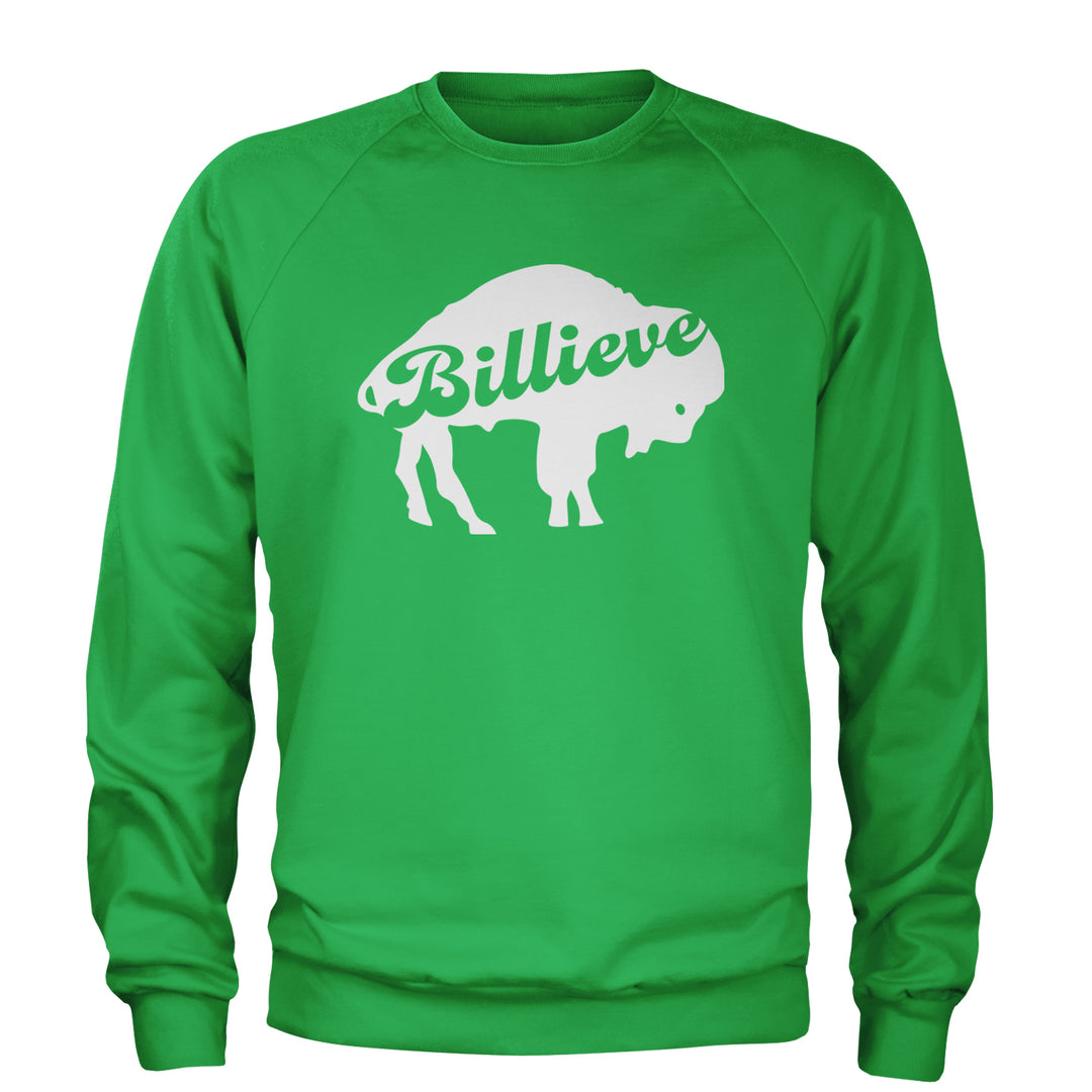 Billieve Bills Mafia Adult Crewneck Sweatshirt Kelly Green