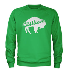 Billieve Bills Mafia Adult Crewneck Sweatshirt Kelly Green