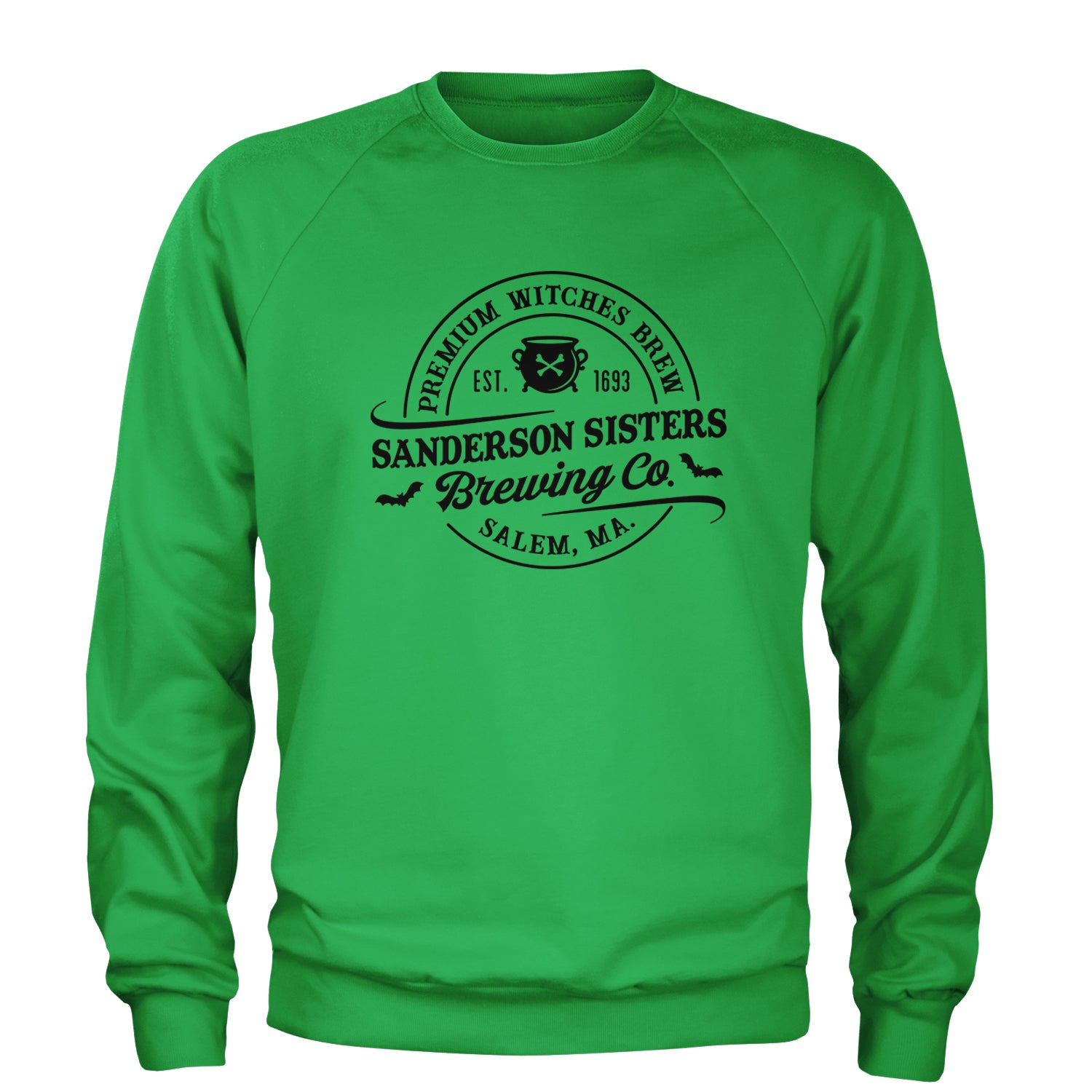 Sanderson Sisters Brewing Company Witches Brew Adult Crewneck Sweatshirt Heather Grey