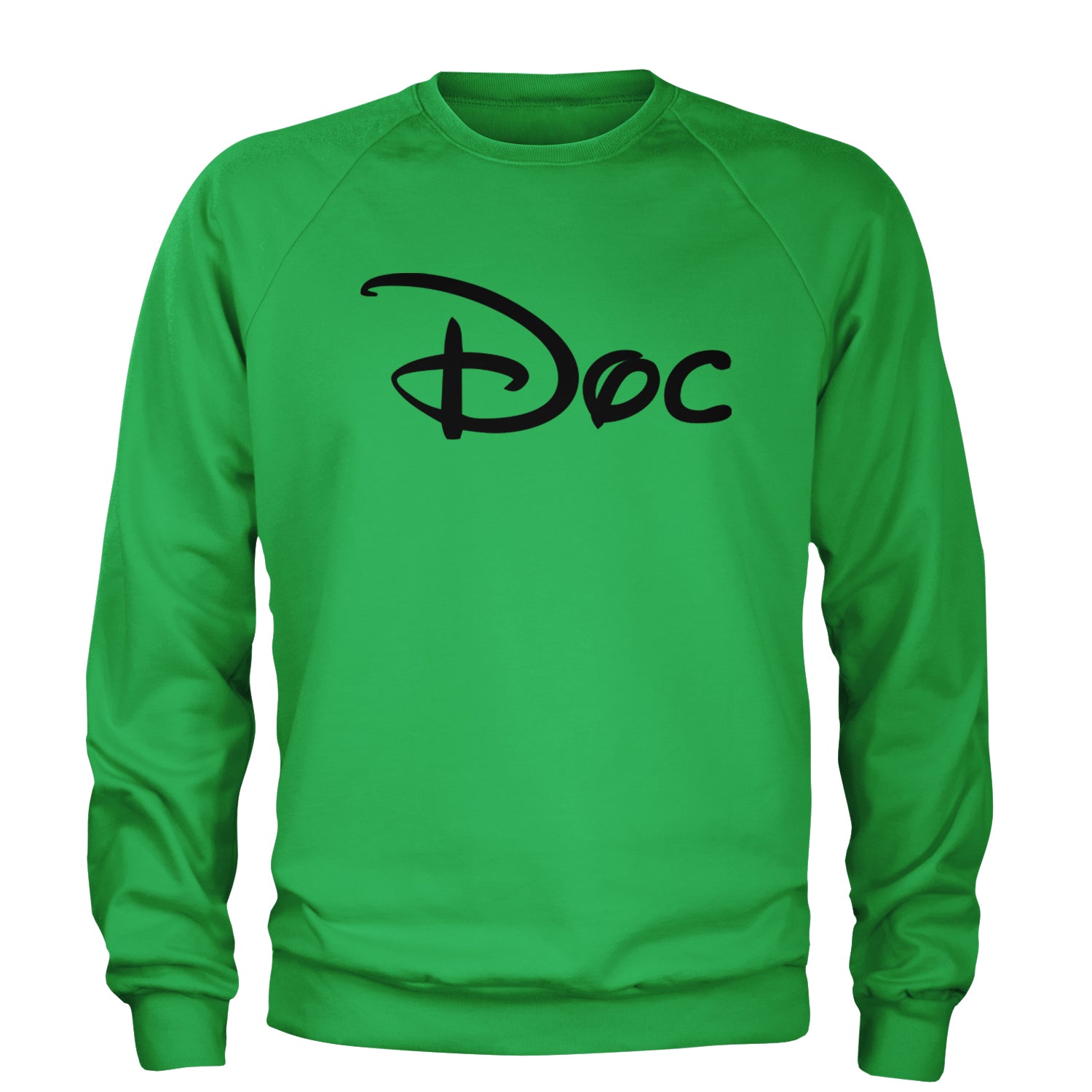 Doc - 7 Dwarfs Costume Adult Crewneck Sweatshirt Heather Grey