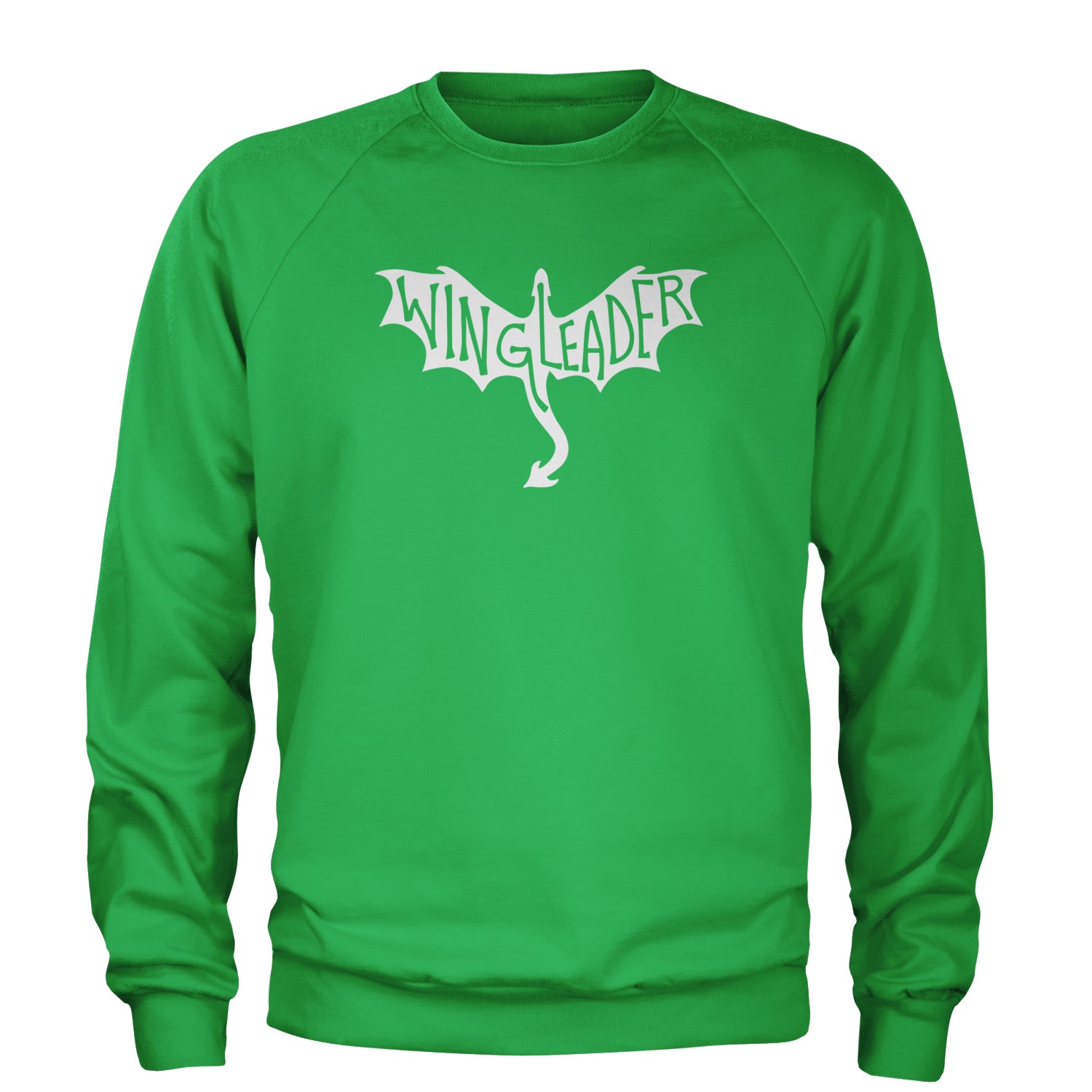 Wingleader Basgiath War College Adult Crewneck Sweatshirt Kelly Green