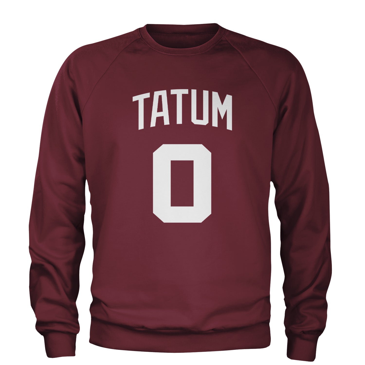 Tatum #0 Boston Basketball Adult Crewneck Sweatshirt Maroon