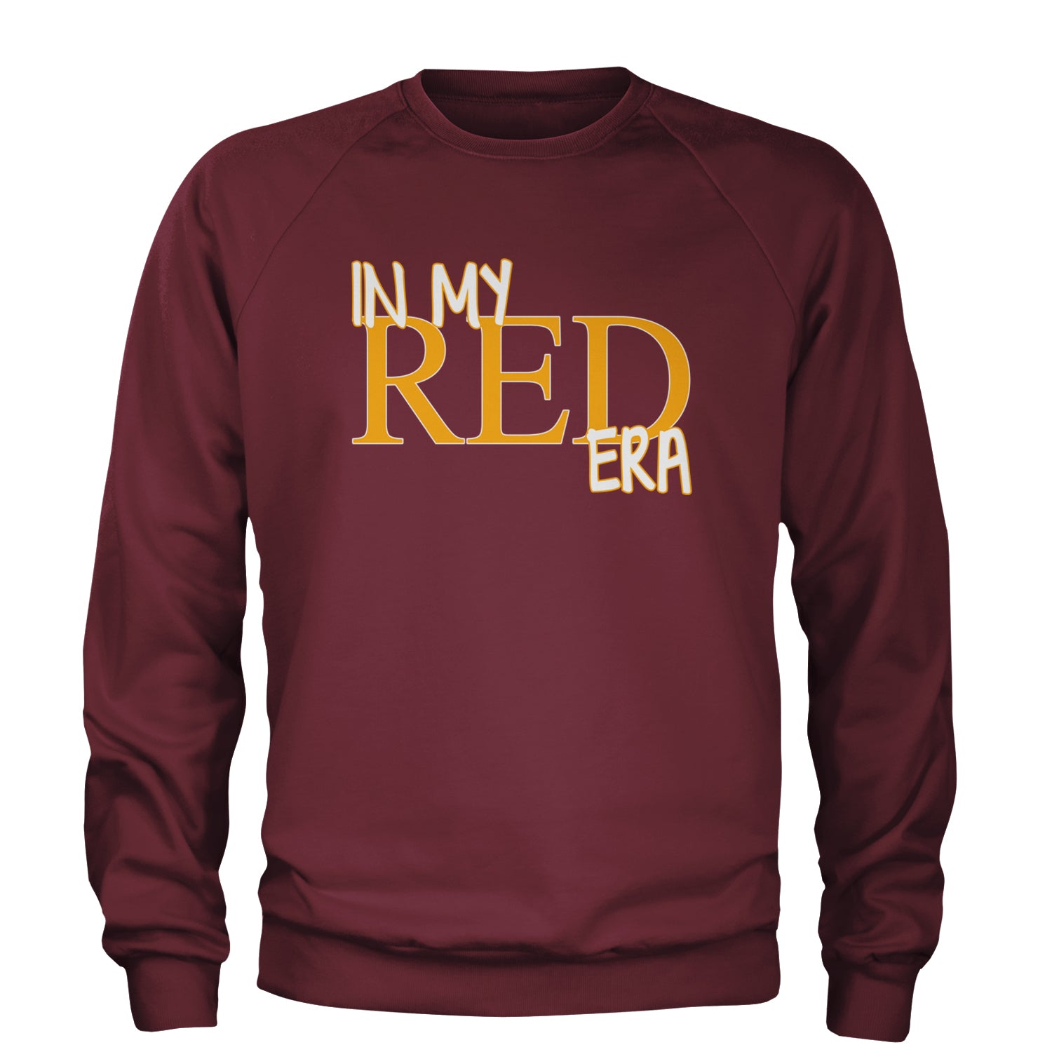 In My Red Era Kansas City Adult Crewneck Sweatshirt Maroon