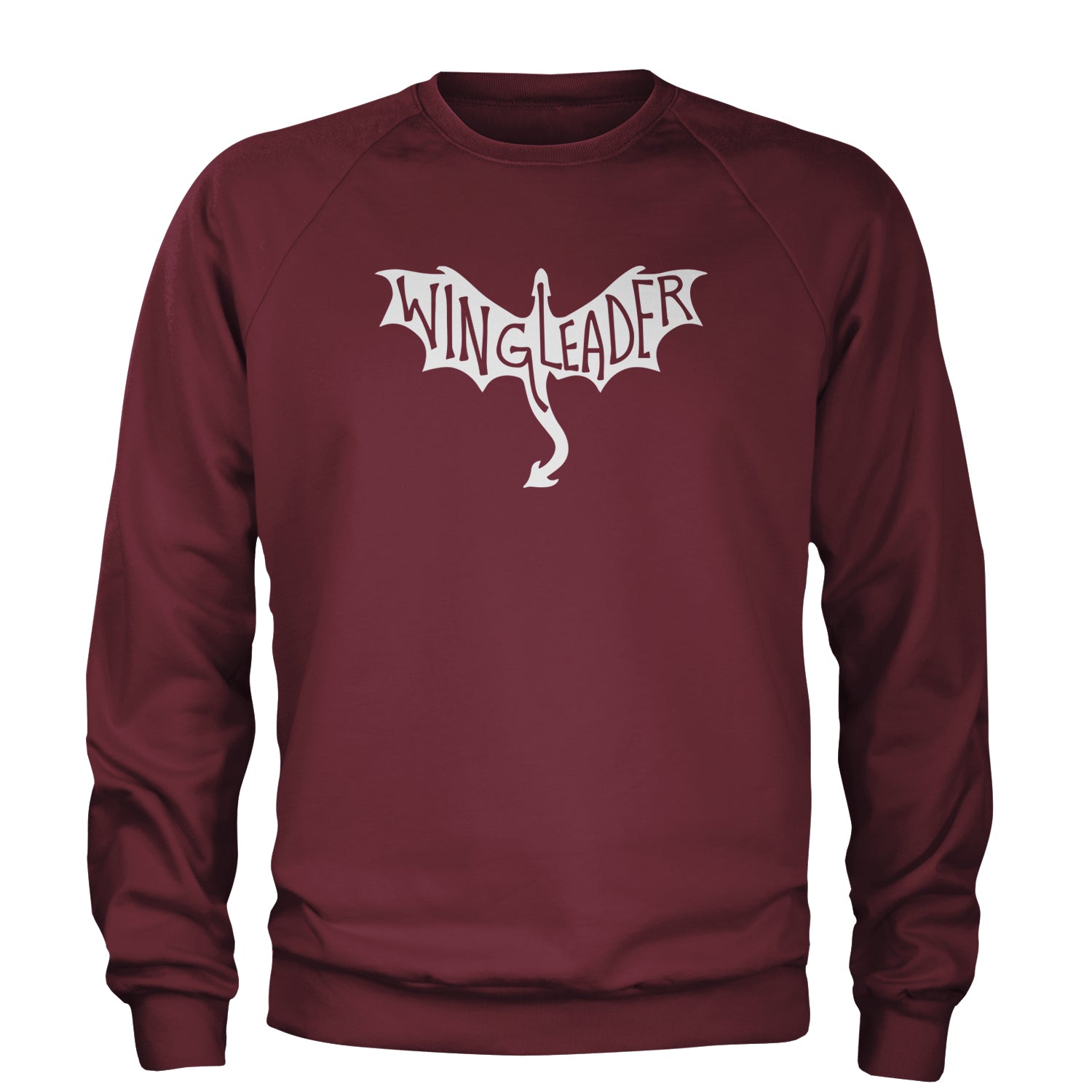 Wingleader Basgiath War College Adult Crewneck Sweatshirt Maroon