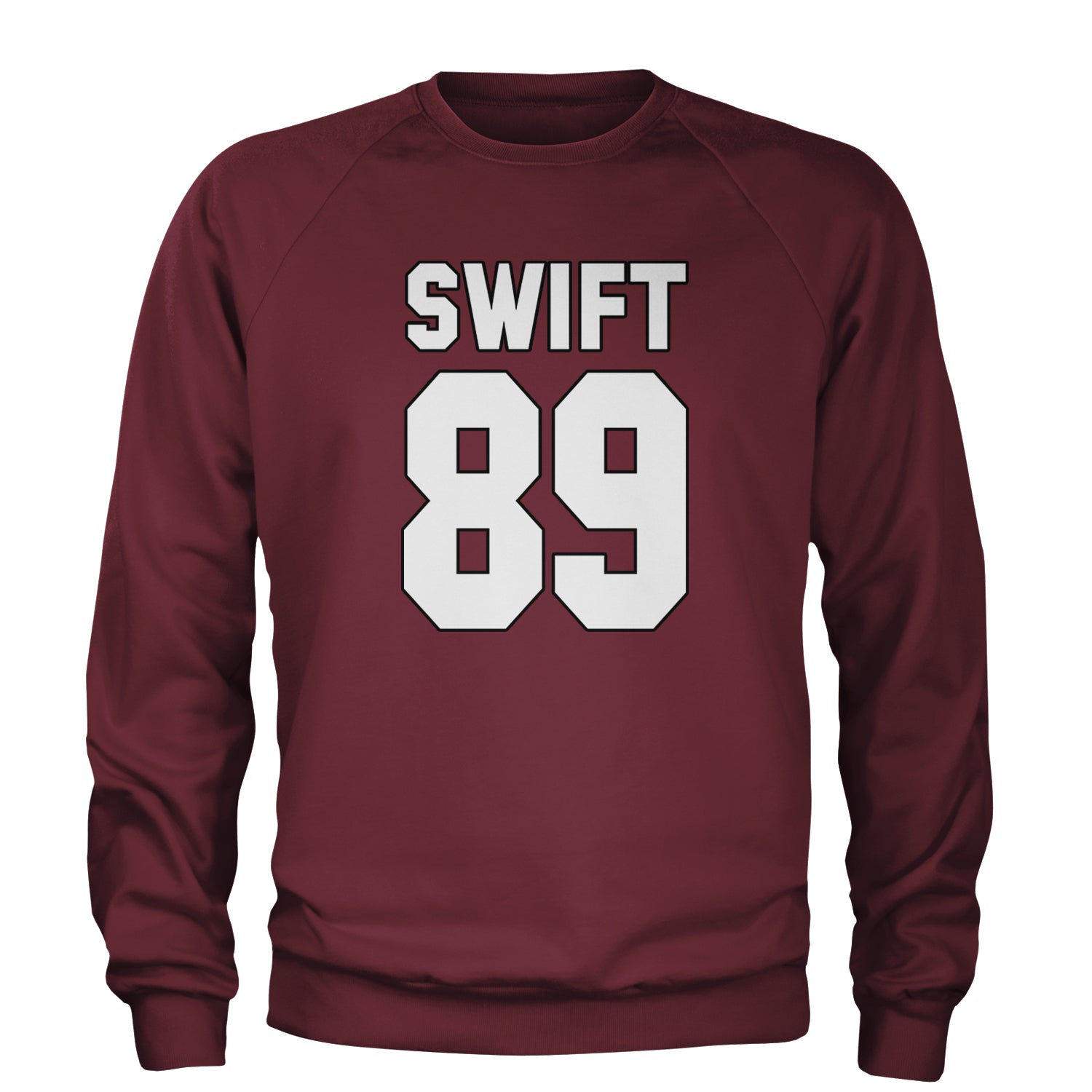 Swift 89 Birth Year Music Fan Era Poets Department Lover Adult Crewneck Sweatshirt Maroon