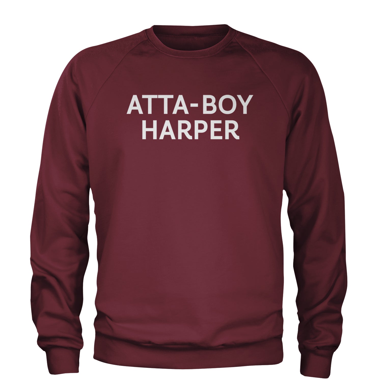 Atta-Boy Harper Philadelphia Adult Crewneck Sweatshirt Maroon