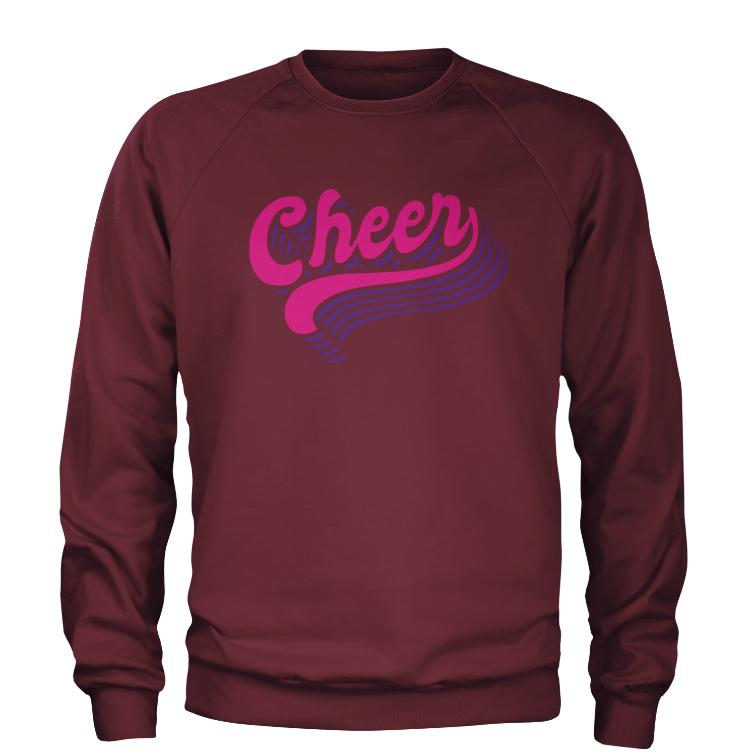 Cheer Pride Adult Crewneck Sweatshirt Maroon