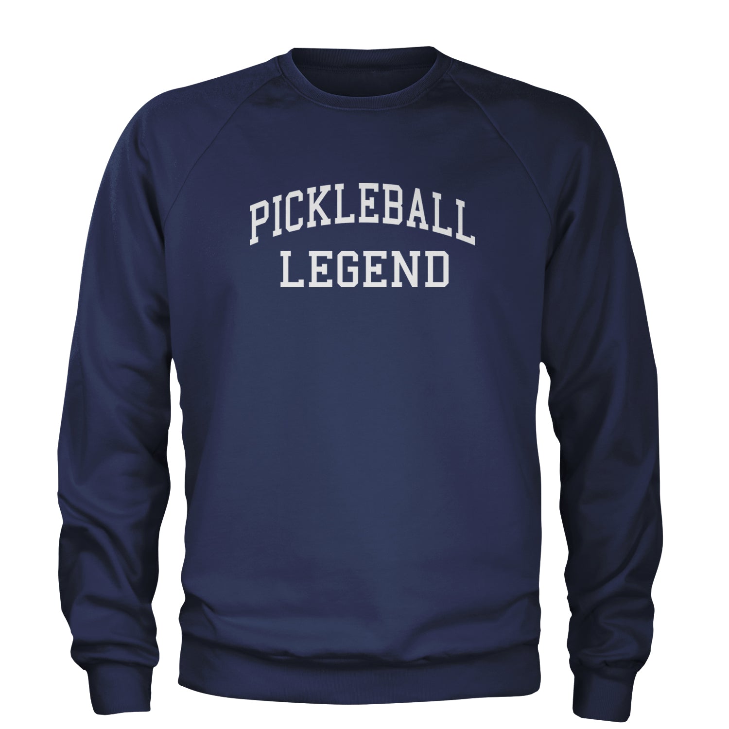 Pickleball Legend Dink Champion Adult Crewneck Sweatshirt Navy Blue