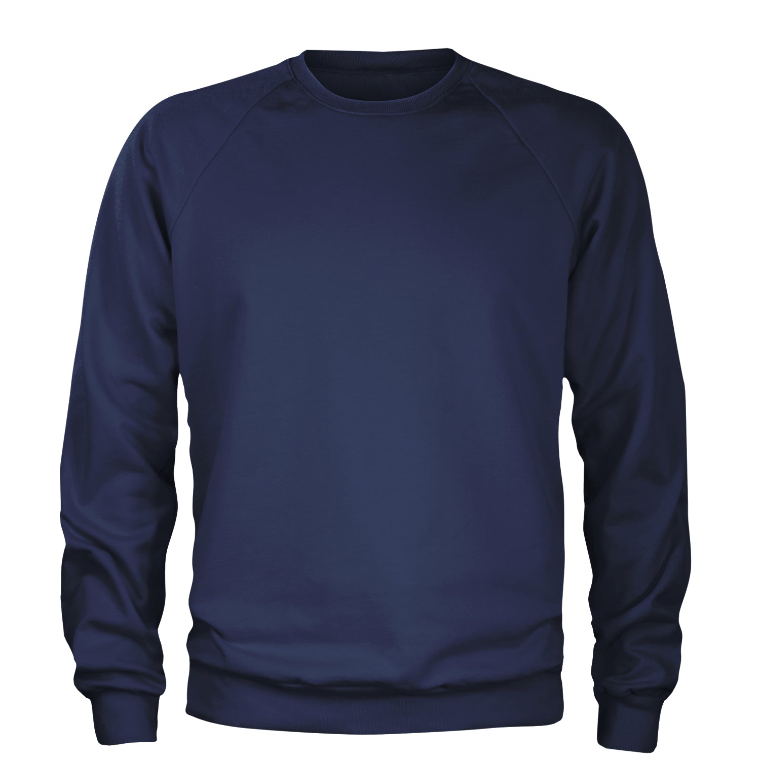 Basics - Pure & Simple Blank Apparel Adult Crewneck Sweatshirt Navy Blue