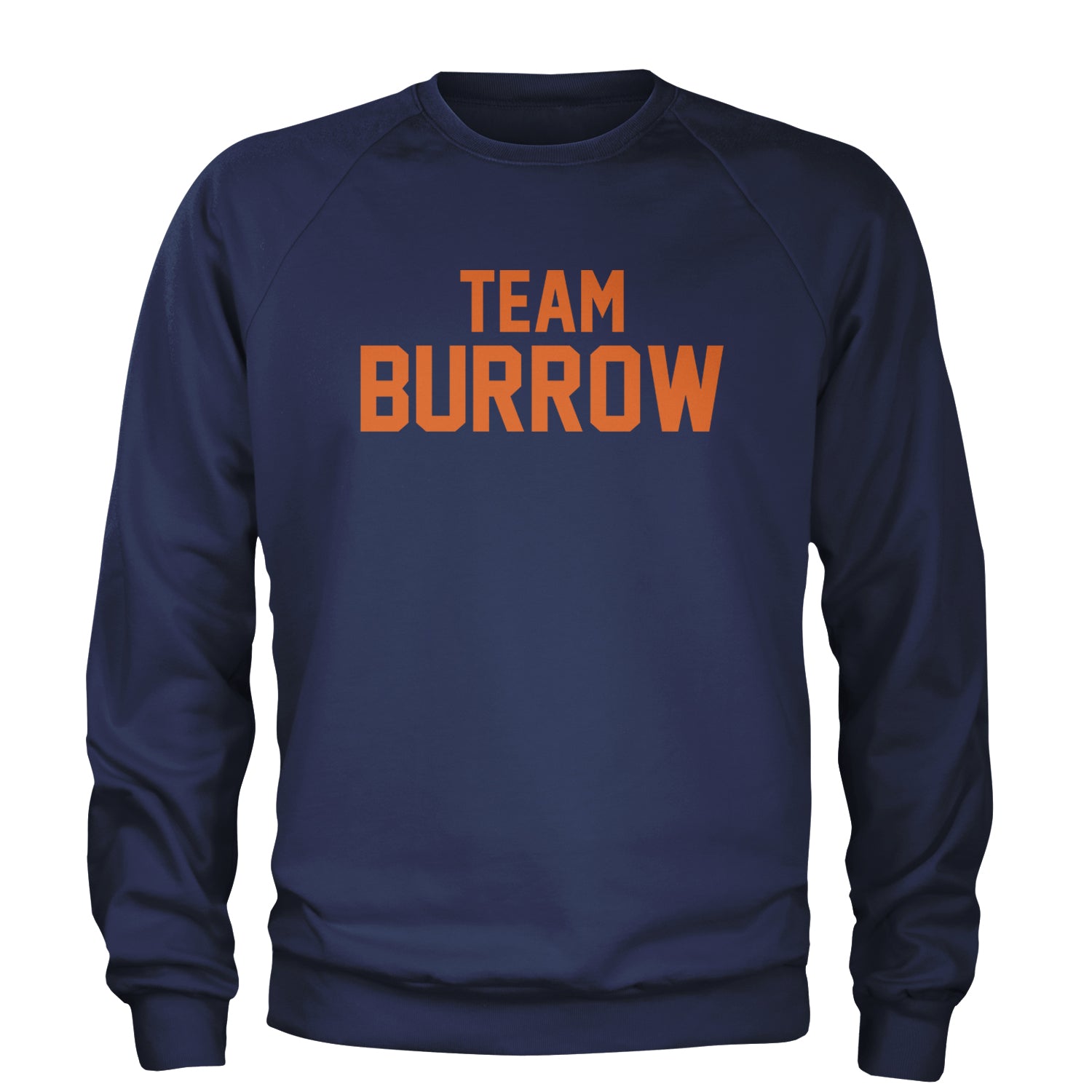 Team Burrow Cincinnati Adult Crewneck Sweatshirt Navy Blue