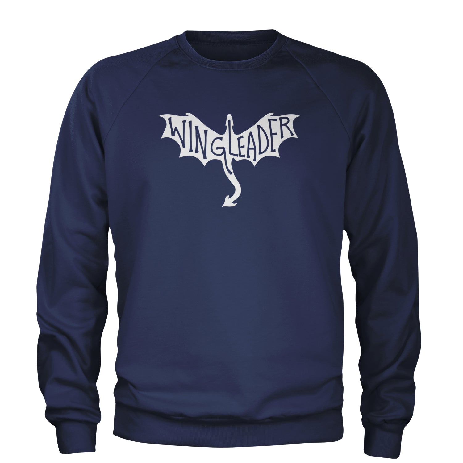 Wingleader Basgiath War College Adult Crewneck Sweatshirt Navy Blue