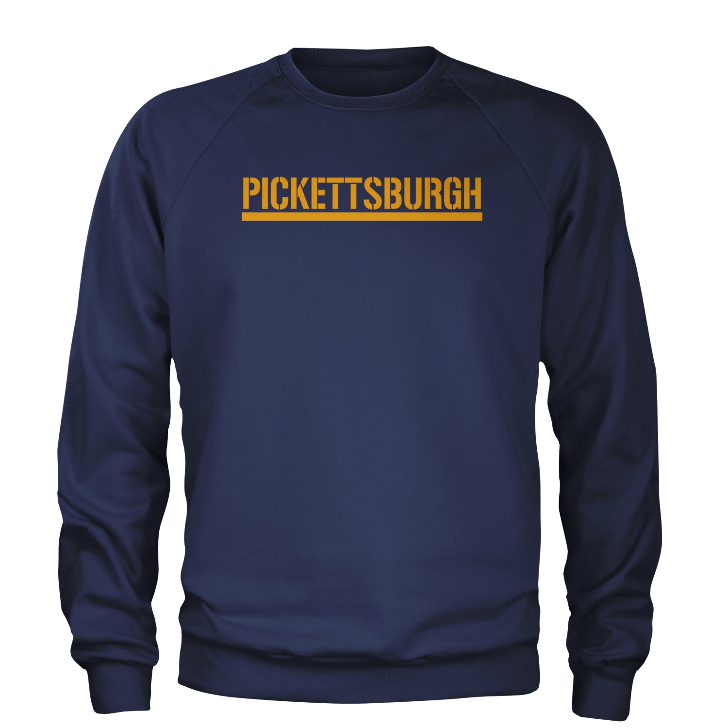 Pickettsburgh Pittsburgh Football Adult Crewneck Sweatshirt Navy Blue