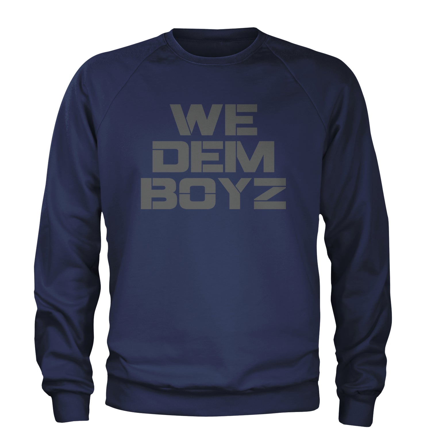 WE Dem Boys Dallas  Adult Crewneck Sweatshirt Navy Blue