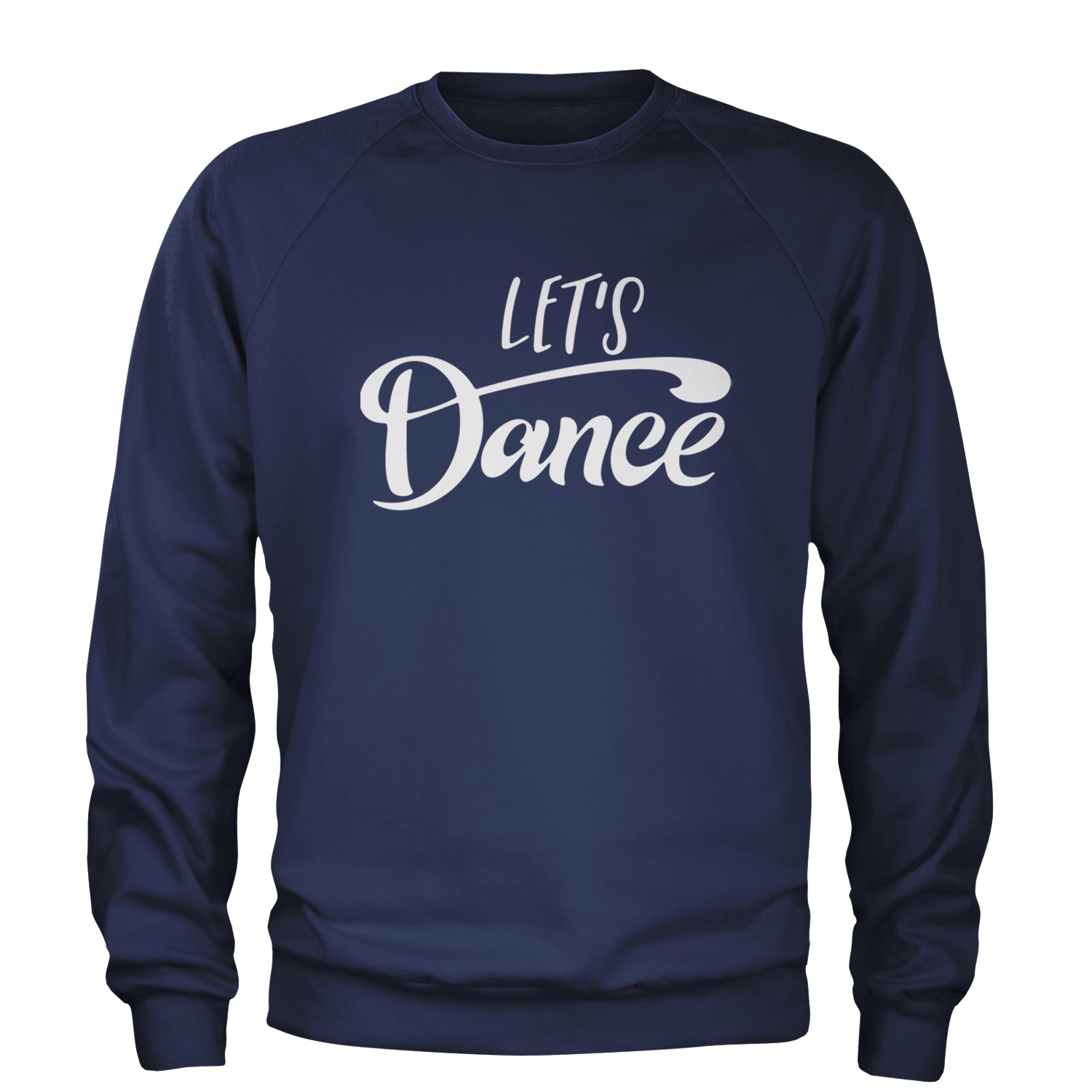 Let's Dance Adult Crewneck Sweatshirt Navy Blue